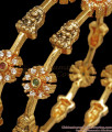 BR2026-2.8 Size Latest Antique Gold Lakshmi Bangle Collections Shop Online