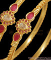 BR2037-2.4 Size Kapu Type 1 Gram Gold Bangles Design