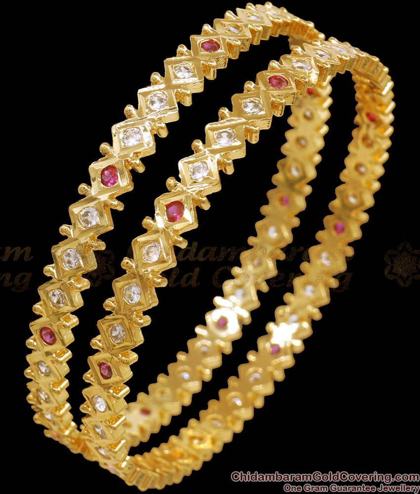 BR2056-2.4 Size Traditional 5 Metal Impon Bangle Gati Jewelry Shop Online