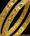 BR2092-2.6 Size Ruby Stone Forming Bangles 2 Gram Jewelry