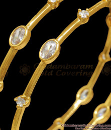 BR2101-2.6 Size Polki Stone Gold Diamond Bangle Designs Party Wear Collections BR2101-2.6 Size Polki Stone Gold Diamond Bangle Designs Party Wear Collections