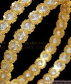 BR2122-2.8 Size Premium White Stones Impon Gold Bangles Shop Online