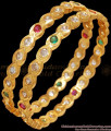 BR2124-2.8 Size Multi Stone Impon Bangle Bridal Jewelry