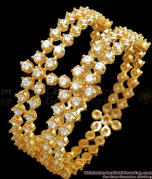 BR2219-2.8 Size Premium Full White Stone Broad Bangles Grand Bridal Jewelry BR2219-2.8 Size Premium Full White Stone Broad Bangles Grand Bridal Jewelry