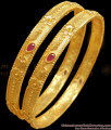 BR2249-2.8 Size Traditional Forming Bangle Ruby Kemp Stone 2 Gam Bridal Jewelry