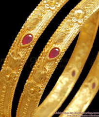 BR2249-2.10 Size Traditional Forming Bangle Ruby Kemp Stone 2 Gam Bridal Jewelry BR2249-2.10 Size Traditional Forming Bangle Ruby Kemp Stone 2 Gam Bridal Jewelry