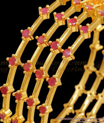 BR2262-2.4 Set of 4 Gold Bangle Ruby Studded Diamond Jewelry Collections Shop online BR2262-2.4 Set of 4 Gold Bangle Ruby Studded Diamond Jewelry Collections Shop online