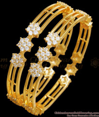 BR2267-2.4 Size Sparkling Full White Stone Bangle Collections CZ Jewelry BR2267-2.4 Size Sparkling Full White Stone Bangle Collections CZ Jewelry