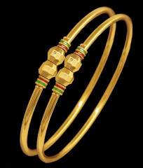 BR2297-2.8 Size Latest Collections Daily Wear Gold Bangles Enamel Patterns BR2297-2.8 Size Latest Collections Daily Wear Gold Bangles Enamel Patterns