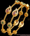 BR2324-2.8 Buy Latest 1 Gram Gold Stone Bangles For Women