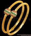 BR2515-2.8 Size Multi Stone Ball Type Gold Plated Bangle Party Wear Collection BR2515-2.8 Size Multi Stone Ball Type Gold Plated Bangle Party Wear Collection