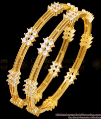 BR2519-2.8 Set of Two High Quality Gold Imitation White Stone Bangle BR2519-2.8 Set of Two High Quality Gold Imitation White Stone Bangle