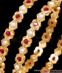 BR2523-2.6 Size Traditional Pearl Stone Gold Imitation Fancy Bangle BR2523-2.6 Size Traditional Pearl Stone Gold Imitation Fancy Bangle