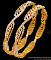 BR2531-2.8 Size Stylish Ad White Stone Designer Gold Bangles BR2531-2.8 Size Stylish Ad White Stone Designer Gold Bangles