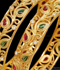 BR2545-2.4 Size 24 Carat Gold Tone Bangle Kemp Stone Bridal Jewelry BR2545-2.4 Size 24 Carat Gold Tone Bangle Kemp Stone Bridal Jewelry