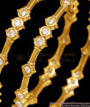 BR2583-2.10 Elegant Gold Imitation Bangle White Stone Guaranteed Jewelry BR2583-2.10 Elegant Gold Imitation Bangle White Stone Guaranteed Jewelry