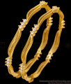 BR2596-2.4 Set Of Two Diamond Bangle Design For Women BR2596-2.4 Set Of Two Diamond Bangle Design For Women