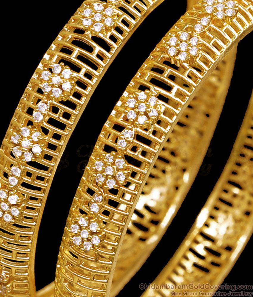 BR2598-2.8 Attractive Flower Design Ad Stone Bangle Guarantee Jewelry BR2598-2.8 Attractive Flower Design Ad Stone Bangle Guarantee Jewelry