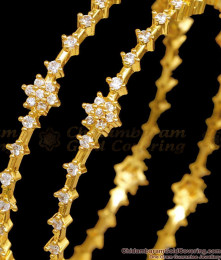 BR2630-2.10 Buy Set of 2 AD Diamond Bangle Collections Shop Online