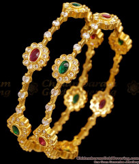 BR2639-2.8 Buy Premium Quality Kemp Stone Gold Plated Bangle For Brides BR2639-2.8 Buy Premium Quality Kemp Stone Gold Plated Bangle For Brides