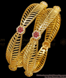 BR2702-2.8 New Arrival Bridal Micro Gold Polish Bangle Floral Design BR2702-2.8 New Arrival Bridal Micro Gold Polish Bangle Floral Design