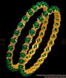 BR2705-2.4 Size Daily Wear Green Crystal Bangle Gold Imitation Jewelry BR2705-2.4 Size Daily Wear Green Crystal Bangle Gold Imitation Jewelry