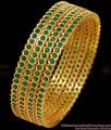 BR2708-2.10 Buy Four Set Green Stone Bangle Gold Imitation Bridal Jewelry BR2708-2.10 Buy Four Set Green Stone Bangle Gold Imitation Bridal Jewelry