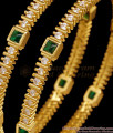 BR2721-2.8 Size Premium Quality Emerald Stone Gold Bangle Design Shop Online 
