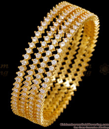 BR2722-2.6 Buy Four Set White Stone Bangle Gold Imitation Bridal Jewelry BR2722-2.6 Buy Four Set White Stone Bangle Gold Imitation Bridal Jewelry