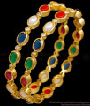 BR2741-2.10 Size Buy Real Gold Tone Navaratna Stone Bangle Design Online BR2741-2.10 Size Buy Real Gold Tone Navaratna Stone Bangle Design Online