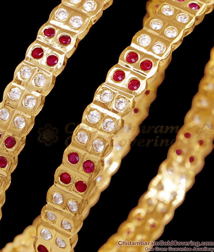 BR2750-2.6 Set Of Two Premium Quality Impon Panchaloha Stone Bangle For Women BR2750-2.6 Set Of Two Premium Quality Impon Panchaloha Stone Bangle For Women