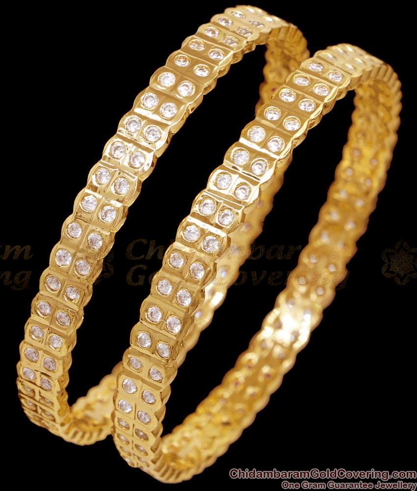 BR2751-2.8 Size Full White Stone Impon Stone Bangle With Price Online BR2751-2.8 Size Full White Stone Impon Stone Bangle With Price Online