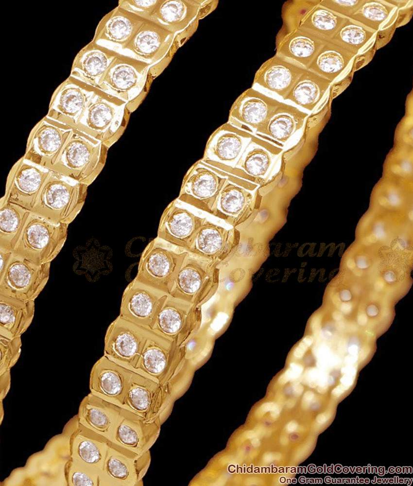BR2751-2.8 Size Full White Stone Impon Stone Bangle With Price Online BR2751-2.8 Size Full White Stone Impon Stone Bangle With Price Online