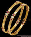 BR2775-2.4 Size High Quality Ruby White Stone Impon Bangle For Women Wedding BR2775-2.4 Size High Quality Ruby White Stone Impon Bangle For Women Wedding