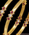 BR2775-2.4 Size High Quality Ruby White Stone Impon Bangle For Women Wedding BR2775-2.4 Size High Quality Ruby White Stone Impon Bangle For Women Wedding