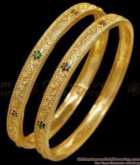 BR2831-2.4 Size Buy Enamel Pattern Gold Imitation Bangle Design For Wedding