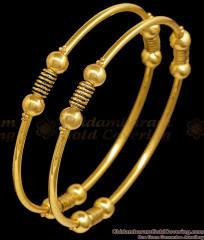 BR2842-2.10 Size New Model Evil Eye Black Threaded Gold Imitation Bangle Ball Design