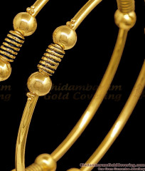 BR2842-2.10 Size New Model Evil Eye Black Threaded Gold Imitation Bangle Ball Design