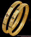 BR2853-2.8 High Quality Micro Gold Plated Bangle Enamel Pattern For Brides
