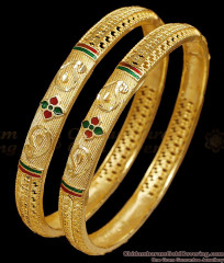 BR2853-2.6 High Quality Micro Gold Plated Bangle Enamel Pattern For Brides BR2853-2.6 High Quality Micro Gold Plated Bangle Enamel Pattern For Brides