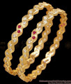 BR2885-2.4 Size Traditional Impon Panchaloha Stone Bangle Online