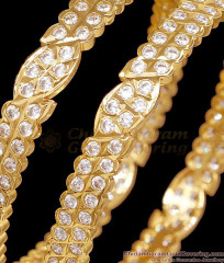 BR2889-2.8 Size Premium Quality Full White Stone Impon Gold Finish Bangle BR2889-2.8 Size Premium Quality Full White Stone Impon Gold Finish Bangle