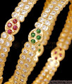BR2890-2.4 Size Luxurious Real Look Gold Plated Impon Bangles