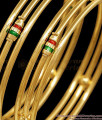 BR2905-2.8 Size High Quality Gold Plated Triple Line Bangle Meenakari Design BR2905-2.8 Size High Quality Gold Plated Triple Line Bangle Meenakari Design