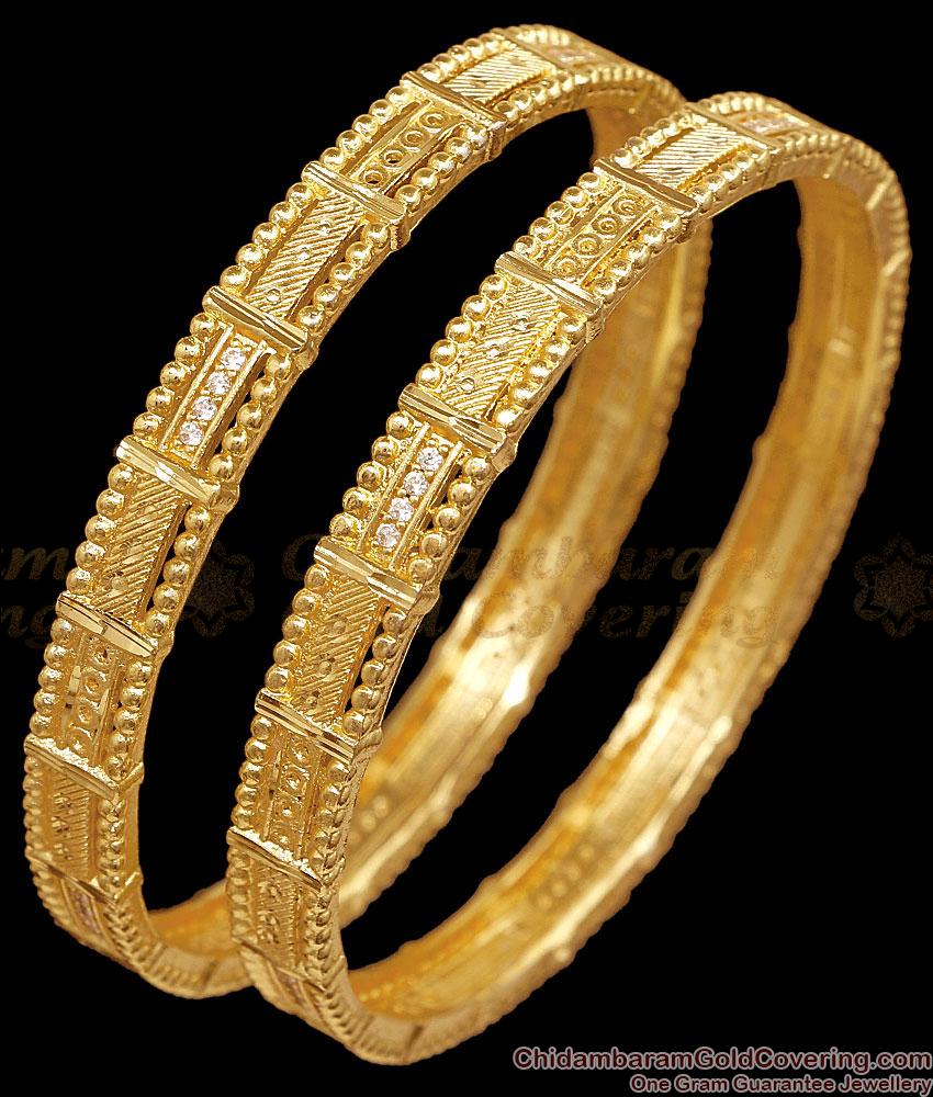 BR2907-2.6 Size Buy Real Gold Tone Cz Stone Bangle For Women Fashion BR2907-2.6 Size Buy Real Gold Tone Cz Stone Bangle For Women Fashion