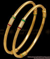 BR2917-2.6 Size Regular Use 1 Gram Gold Pipe Bangle Enamel Design BR2917-2.6 Size Regular Use 1 Gram Gold Pipe Bangle Enamel Design