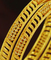 BS076-2.4 Size Gold Tone Zircon Stone Bangle Set For Marriage