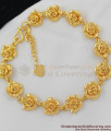 Full Rose Flower Gold Tone Women Bracelet Office Use BRAC031