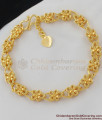 Trendy Flower Gold Tone Women Bracelet Office Use BRAC033