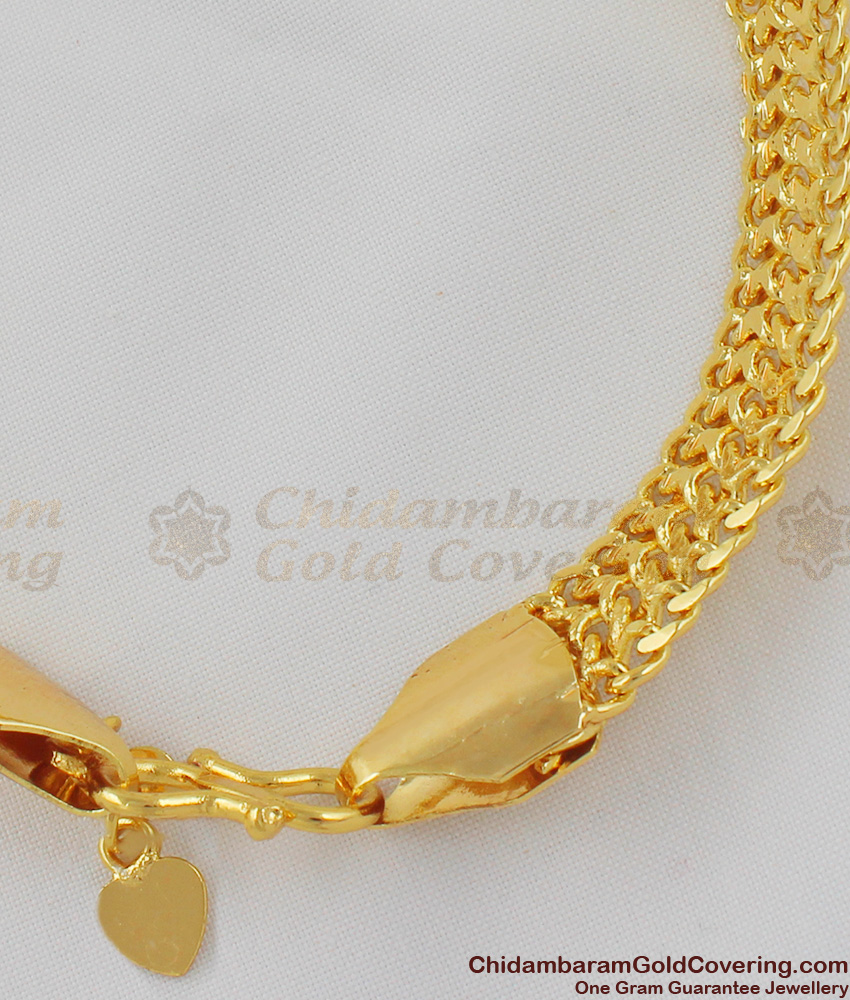 Traditional Thick Gold Design Mens Bracelet Online BRAC036
